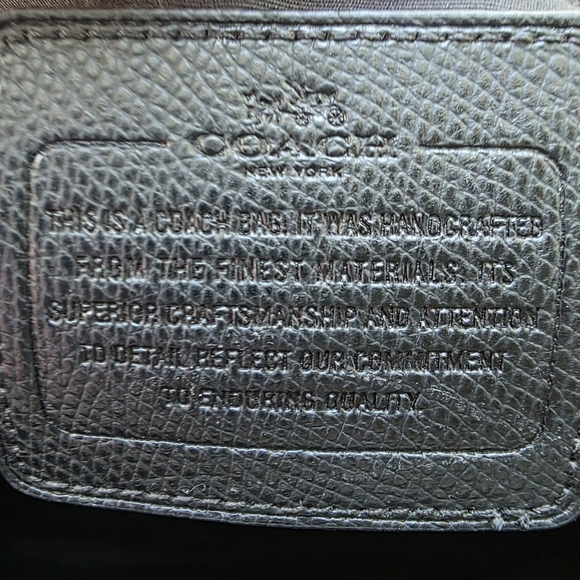 Coach Large Colorbock Leather Ava Tote With Snakeskin Embossed Handles - Picture 10 of 11